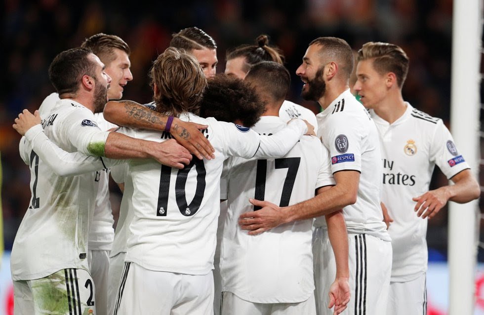 Victoria y clasificación!! Seguimos ⚪⚽️⚔ #HalaMadrid #RealMadrid #UCL #DC2