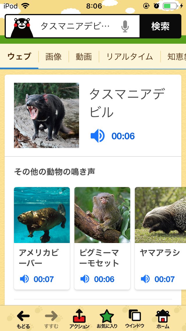 からん マフラー編め Yahooでタスマニアデビルの鳴き声聴けるんだねギャース おかあさんといっしょ デビルビビるガンバる T Co 3ei2lyqbf9 Twitter