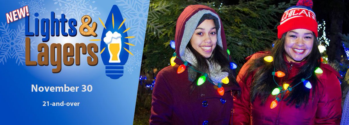 brookfield_zoo's tweet image. LIGHTS! There&apos;s still time to sign up for the inaugural Lights &amp;amp; Lagers event on Friday, November 30 (6-10pm). Bring a friend (or two) and preview the lights of Holiday Magic while sampling adult beverages at this 21-and-over event. 🎄 Tickets at CZS.org/LightsAndLagers