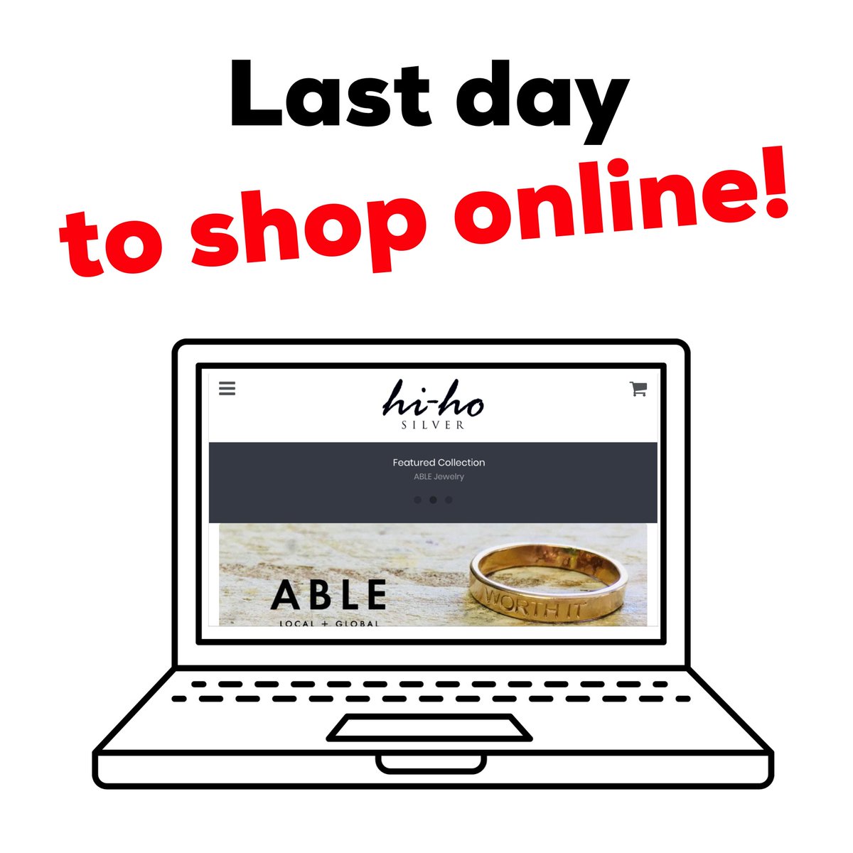 HiHoSilverVA's tweet photo. Tomorrow, Wednesday 11/28,  will be the last day to shop online with us!!! Make sure to order what you want now!!! #HiHoSilverVA 
Shop now: https://t.co/ae1KKgmNQj https://t.co/TuOMBKI8oz