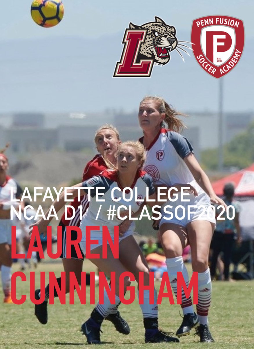 Congrats to #LaurenCunningham on her commitment to play collegiate soccer at @lafayettecollege #ClassOf2020 @LafayetteWSOC  #NCAAD1