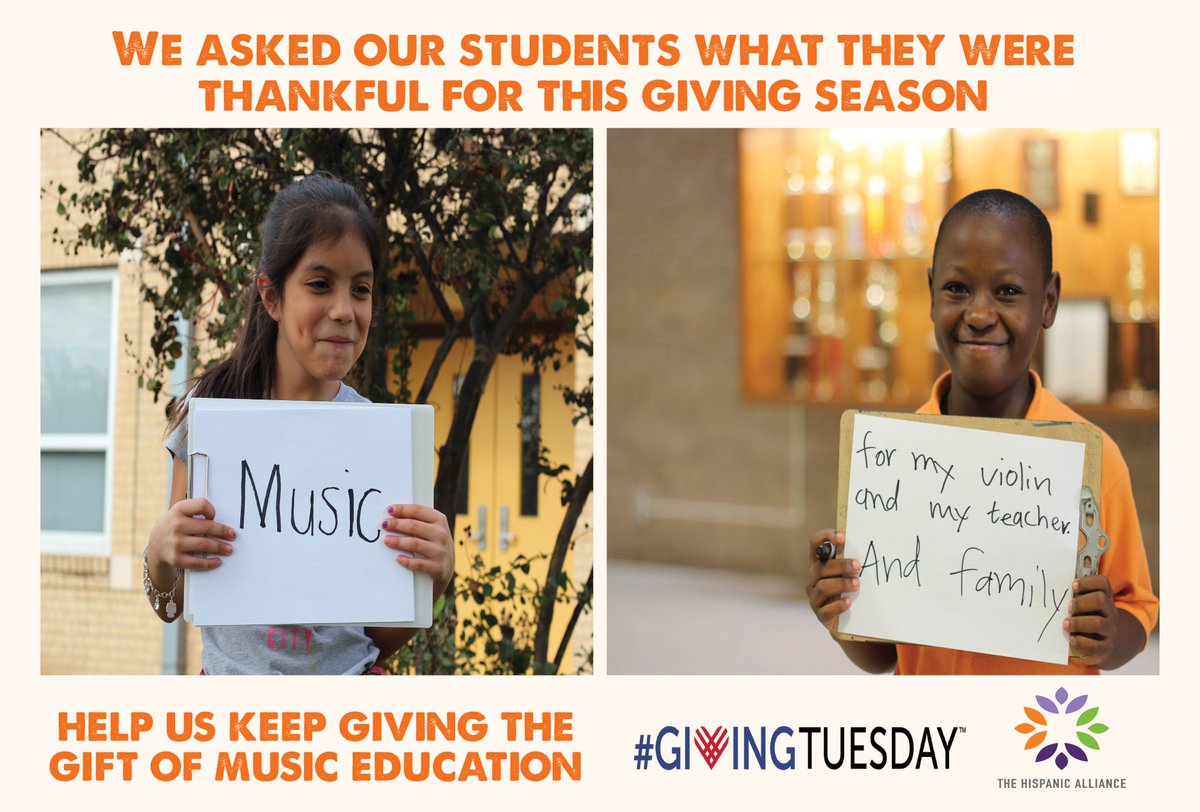 atx_THA's tweet photo. It's that time again! #GivingTuesday is today and we are hoping that you will support us in our efforts to provide high-quality music education to as many students as possible! Donate at https://t.co/c8cV8651E3 https://t.co/EY6vQqPkxs