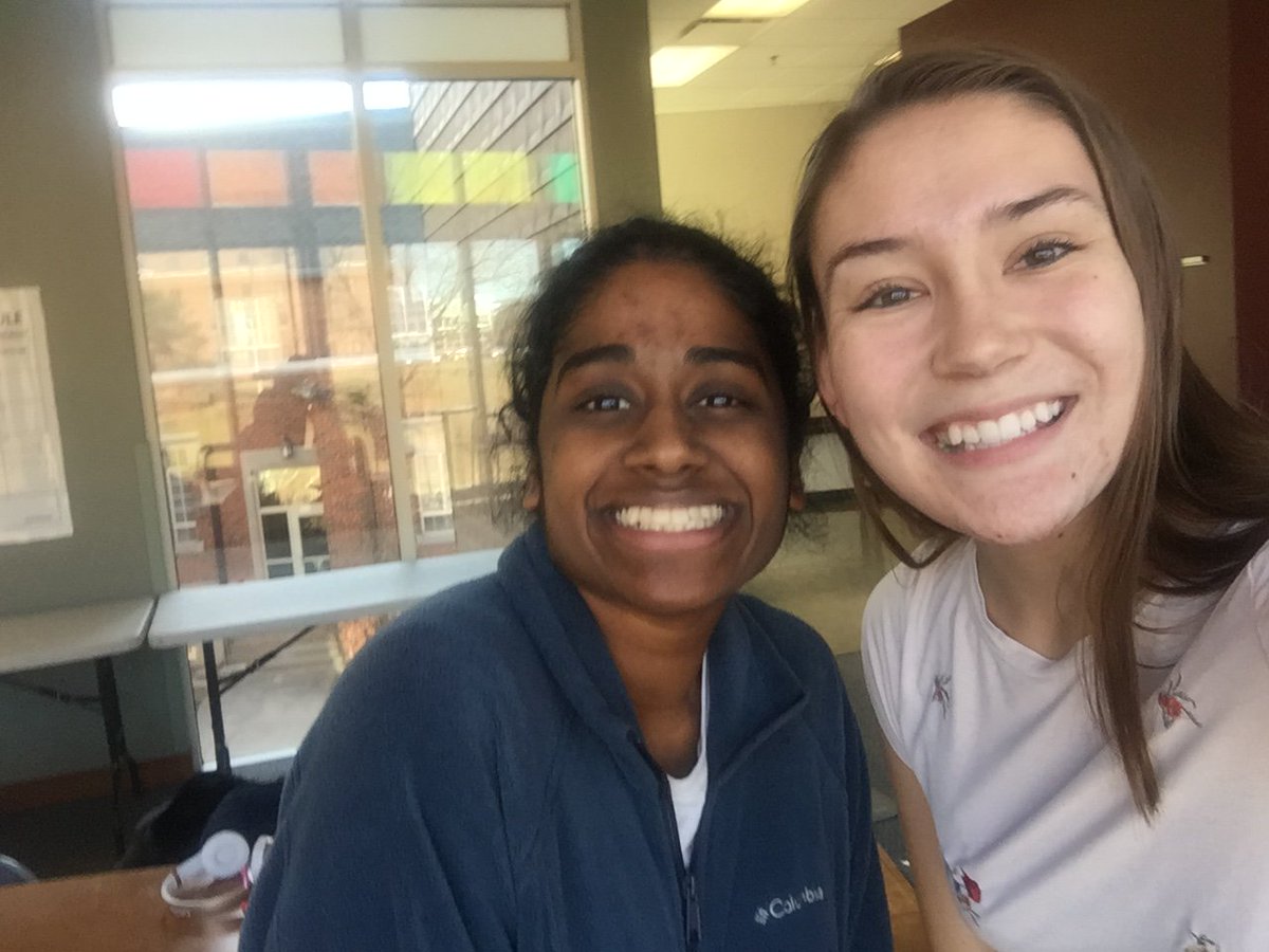 isu_wesley's tweet photo. By far my favorite thing about Wesley is the people! This is my sister Priscilla, we are great at ping pong so if you’re in the game room watch out😉The student lounge is a great place to study, chill, and cry about homework like Priscilla and I are about to do, come visit us! https://t.co/jTMcjYxXLT