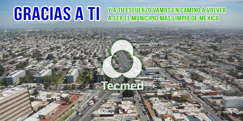 TecmedObregon's tweet photo. Gracias a ti, y a tu esfuerzo vamos en camino
a volver a ser el municipio más limpio de
México

Visita:
https://t.co/4lTuL2jrhD https://t.co/ZuhTlZ38HR