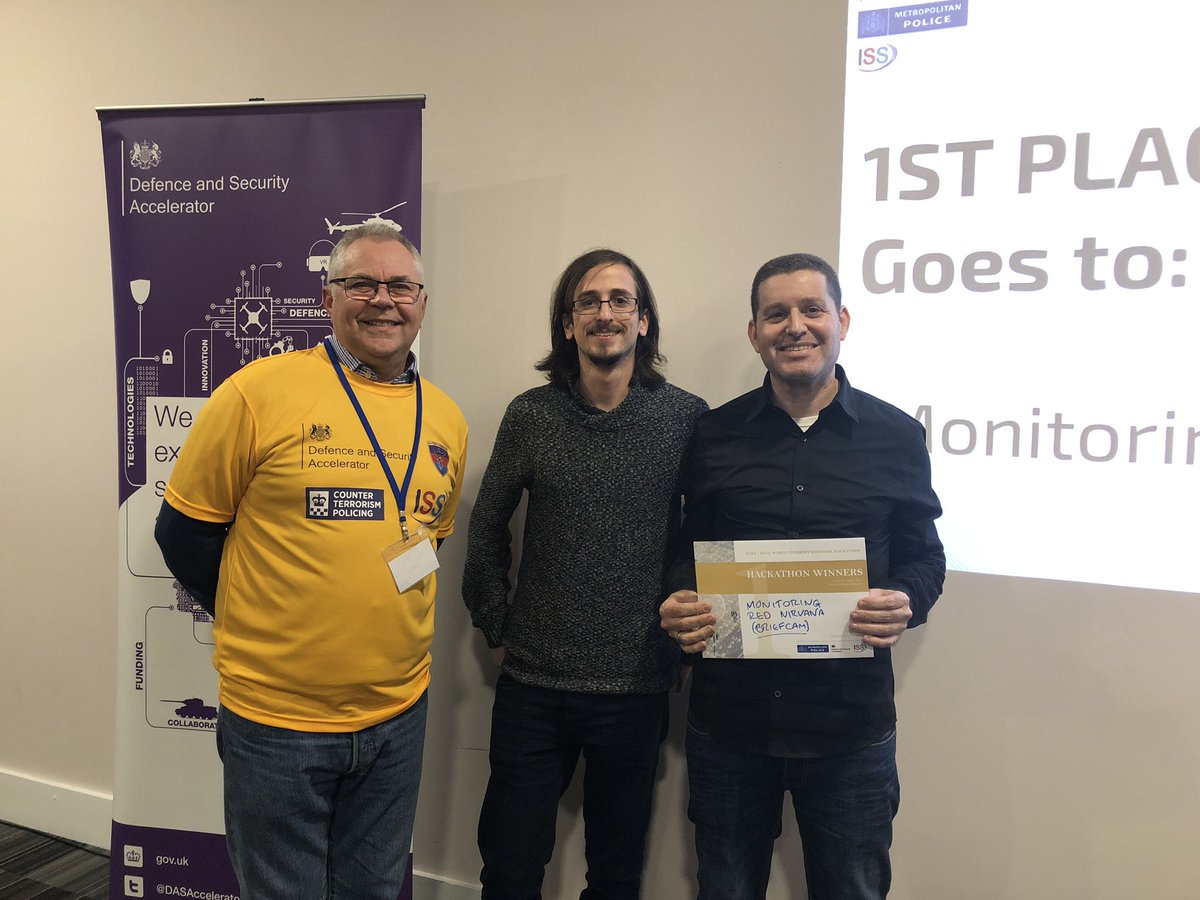 BeMyAppEMEA's tweet photo. Well done to FIRST PLACE winners Monitoring Red Nirvana! Huge congratulations for being #dasahack champions! @DASAccelerator #incidentresponsehack https://t.co/C8tih6jYNT