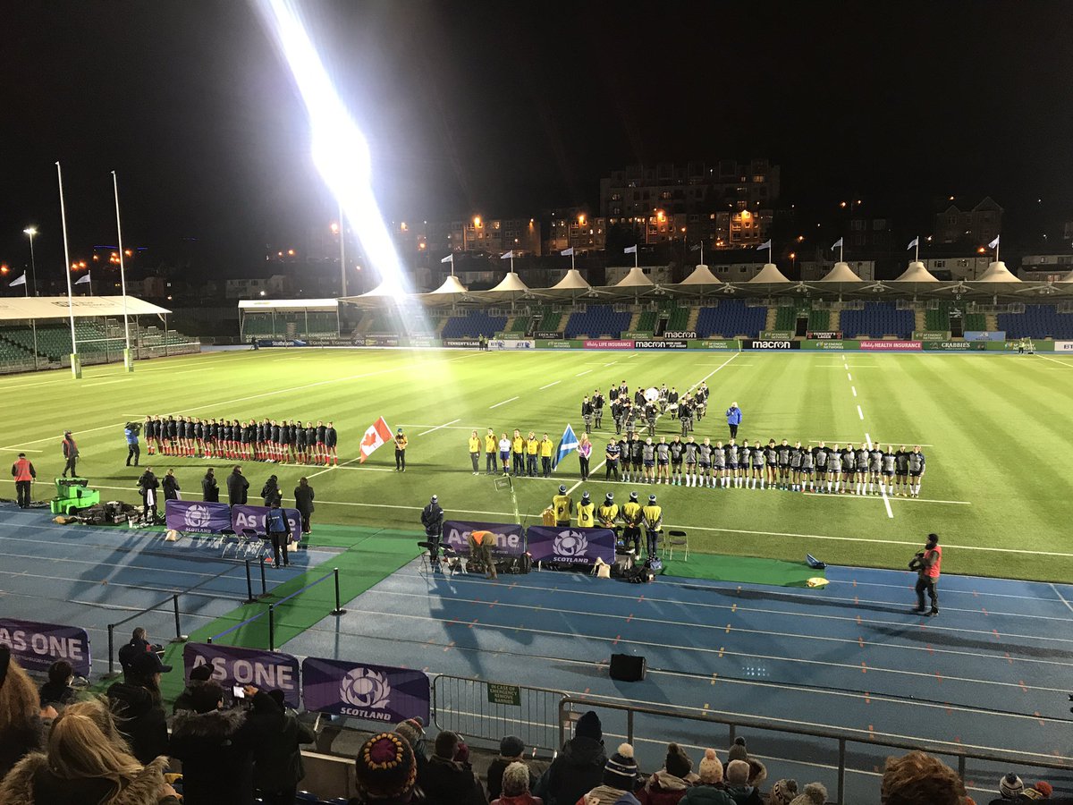BLRrangers's tweet photo. Scotland ladies vs Canada ladies @GlasgowWarriors @scotstounstadium #girlscan #girlguiding #rangertrip https://t.co/NREoHDPQfA