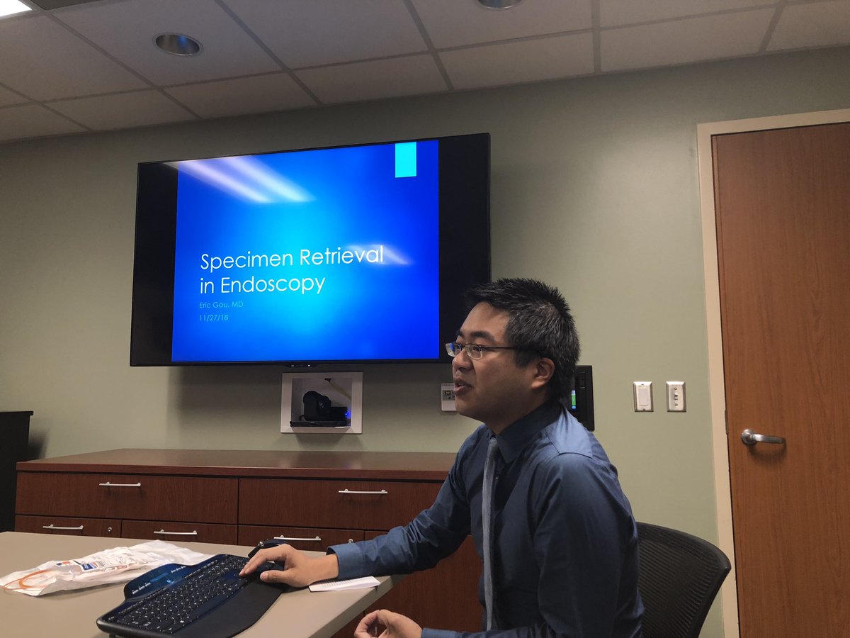 UTMB_Pathology's tweet photo. Thank you to PGY6 GI fellow, Dr. Eric Gou @GoForGou, for presenting to our residents on specimen retrieval in endoscopy! It was enlightening to learn more about the nuances regarding specimen acquisition before the microscope. #gipath #Gastroenterology https://t.co/WJk4rnVLAt