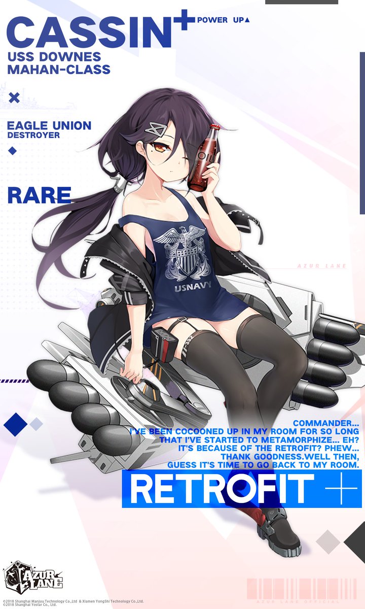 AzurLane_ES's tweet photo. ★ Cassin (Retrofit) ★
 
¡Disponible PRÓXIMAMENTE!
 
#AzurLane #MGCNews https://t.co/FM0s9tK2p0