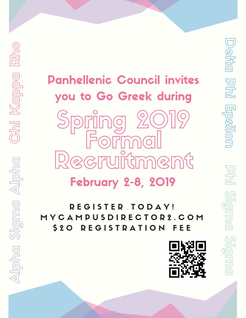 We’re tabling in Bartels this and next week to help sign people up for recruitment! Come visit us soon to register!