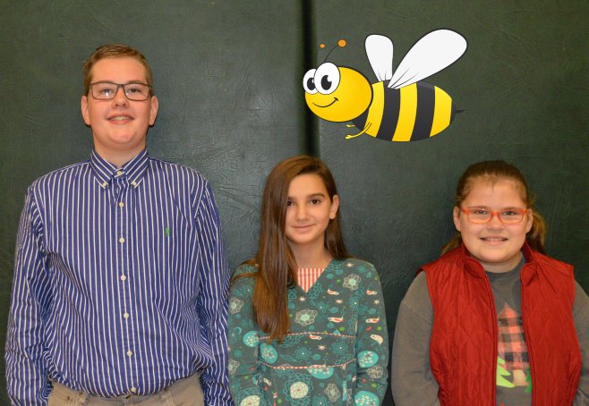 WaterlooHighSch's tweet photo. Congratulations to our Waterloo School Spelling Bee winners!  1st place Arron Montgomery, 2nd place Siera Rutherford, and 3rd place Lainey Simpson. https://t.co/ZUD5s3WjUp