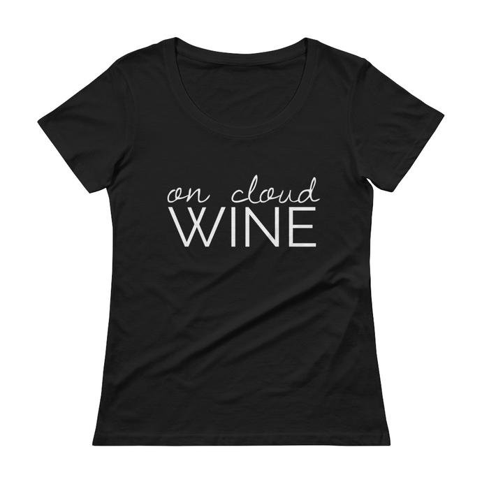 Here’s a great gift for the wine lover in your life. #oncloudwine #wine #tee #tshirt #tshirtoftheday #gift #giftidea #winehumor #winelover #wineglass #ladiesclothing #women #smallbiz #usamade #giftforwinelover #clothing #thesweetesttee