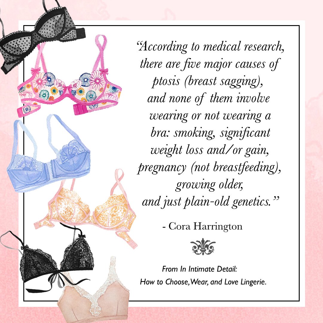 Cora Harrington on X: Let's clear this up once and for all - wearing a bra  (or not wearing a bra) has nothing to do with whether or not your breasts  will