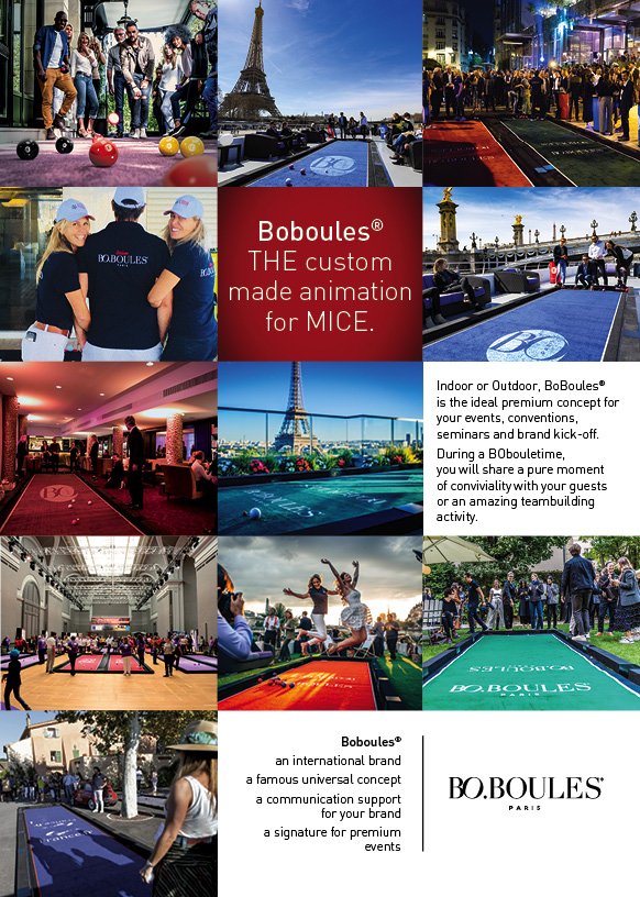 #boboulestime on Booth D50
Everyday, our team is waiting for you from 3.30 PM
@CLUSTER_MICE <a href="/atout_france/">Atout France</a> <a href="/IBTMevents/">IBTM</a>