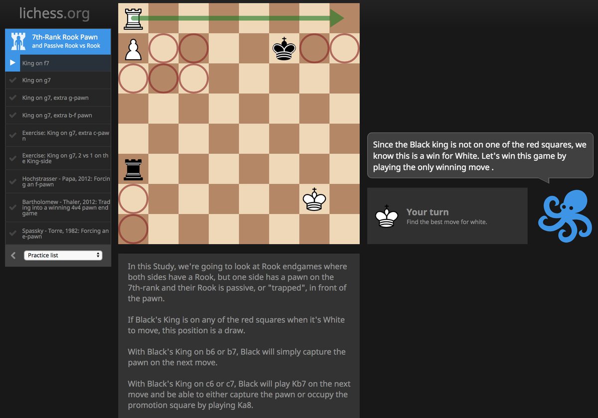 Lichess Org On Twitter Improve Your Chess Learn How To Play Rook Endings With Pawns In This Interactive Lesson Https T Co Hsc3whxeyd
