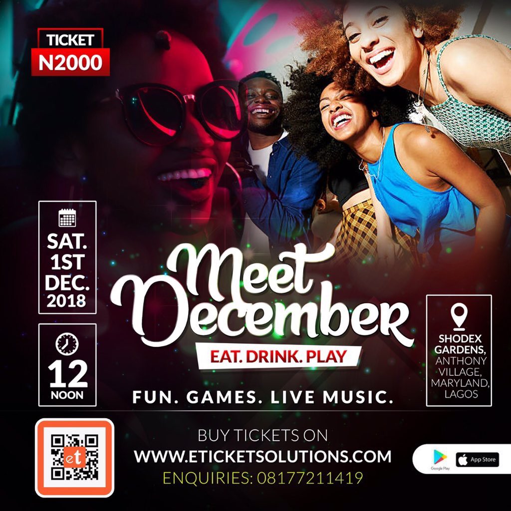 globalsod's tweet photo. This Saturday, i will be turning up like never before....
I will advice you to go get your ticket too and let groove together....
@revisocials
#MEETDECEMBER https://t.co/P5aIxvkOQI