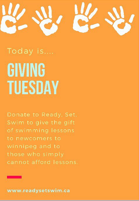 Ready, Set, Swim! is working hard preparing for swimmers to start our program in January, 2019! Today, on #GivingTuesday please consider making a donation to support our charitable foundation. Check us out here readysetswim.ca #watersafetyforeverychild #GivingTuesday2018