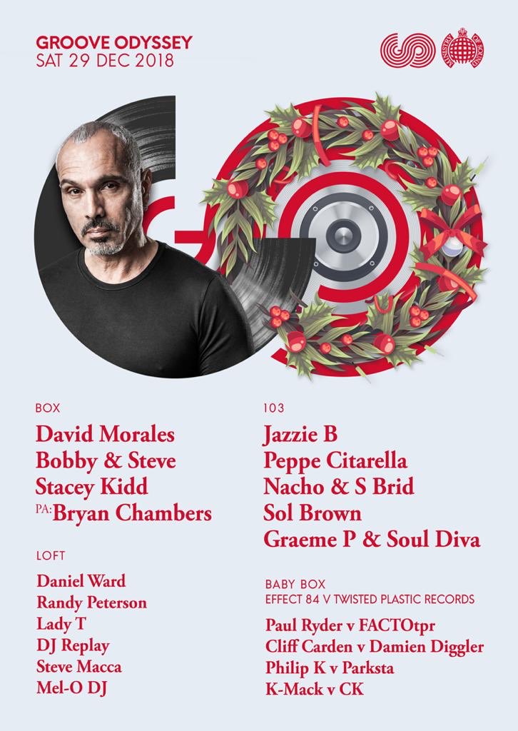paulryder12's tweet photo. Dance off that Xmas Turkey on Sat 29th Dec with me & the @effect_84 team! DAVID MORALES on headline duties! Tickets are just £10! #Effect84 #MinistryOfSound #London #HouseMusic https://t.co/tB2GDqwSmt