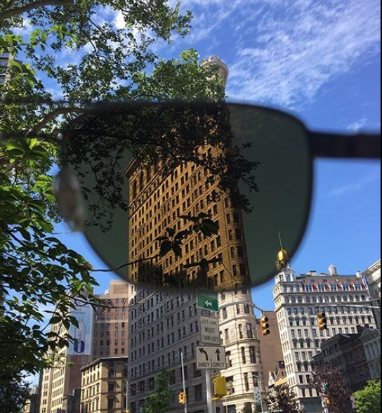 RevoSunglasses's tweet photo. Walk around the city in the Terra Lens and you’ll see buildings you’ve seen a hundred times like it’s the first. Terra improves light adaptation while also precision-tuning light transmission for greater sharpness &amp; contrast. https://t.co/Wu38JPwjPr #RevoTerra #ExperienceOurView https://t.co/RlypTj6CLa