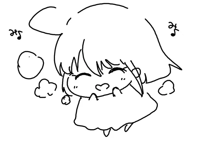 息が白くなったみにろりちゃん 