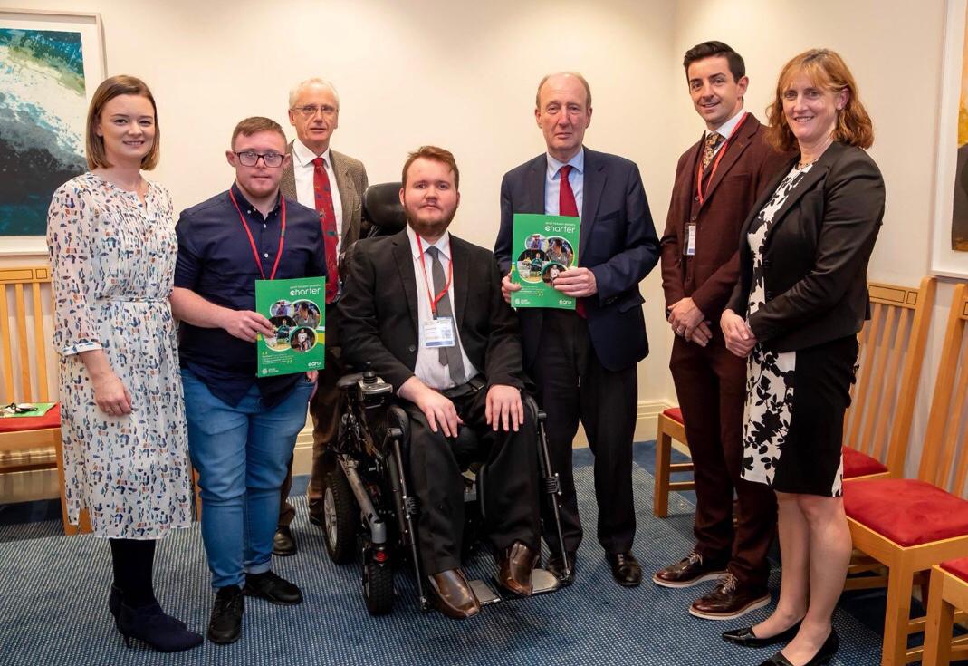 Gardainfo's tweet photo. Garda Aidan O Mahony at the first ever Sport Inclusion Disability Charter launched by @sportireland and @CaraCentre_ie at Leinster House  #InclusionCharter #ImInToo https://t.co/3wakNy9V1t