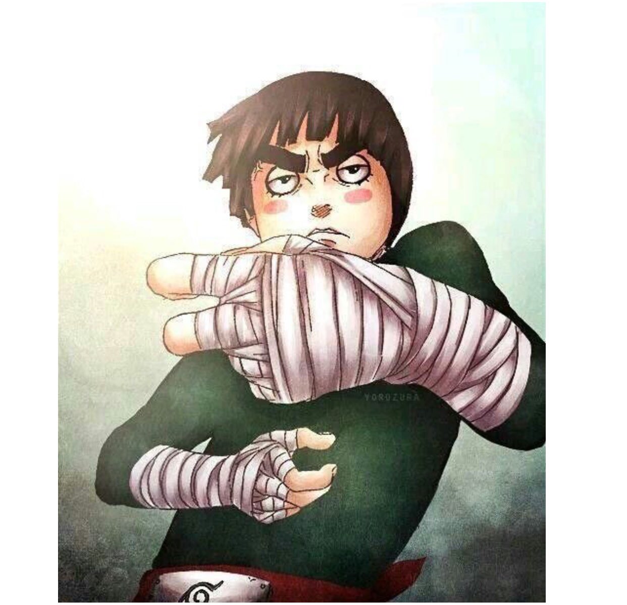 OFF THE HENNY ROCK LEE ,
Happy birthday you legend  
Such an adorable character uwu   