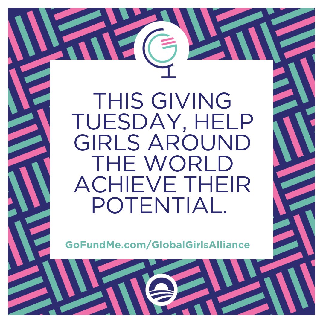 I’m proud to stand with @MichelleObama and the Global @GirlsAlliance to support adolescent girls’ education &grassroots leaders who R working 2 empower girls around the world. 
These leaders need our help. Donate today  #GivingTuesday: gofundme.com/globalgirlsall… #GlobalGirlsAlliance