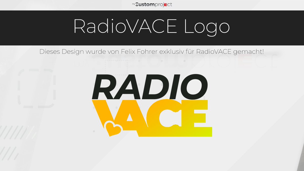 myCustomProject's tweet photo. .@felixfohrer hat für das zukünftige Webradio "RadioVACE" ein Logo gefertigt.
Dieses Logo wurde genau nach den wünschen von @RadioVACE erstellt. 😀

Falls Sie etwas in dieser Richtung benötigen können Sie sich gerne melden.

🌐 https://t.co/ApVXp3bPdY 
✉️ info@mycustomproject.net https://t.co/aTyAZ7vsNH