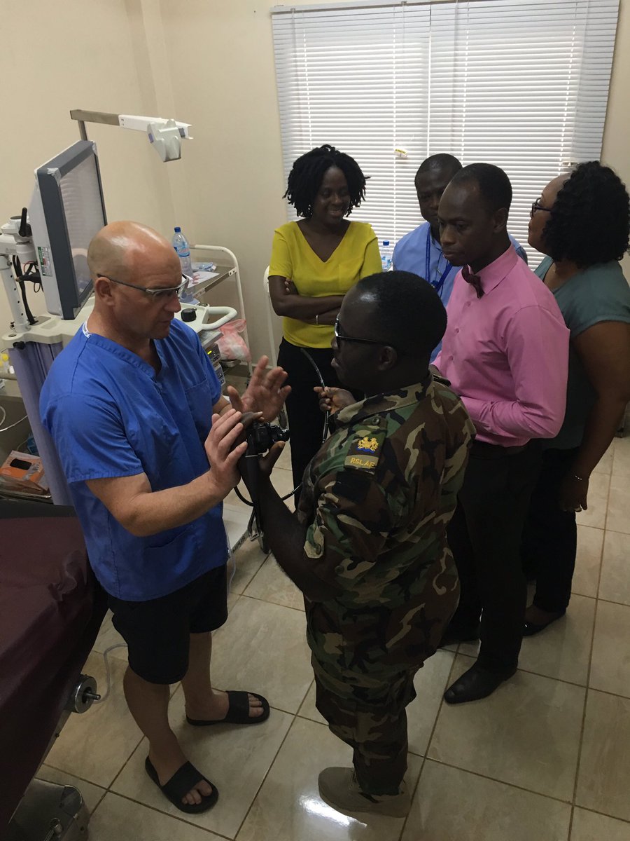 roisinbevan's tweet photo. Having a fantastic time teaching endoscopy in Sierra Leone 🇸🇱 with @dlny50 @NTeesHpoolNHSFT @NewcastleHosps #freetownendoscopy https://t.co/Vaba36FdW9