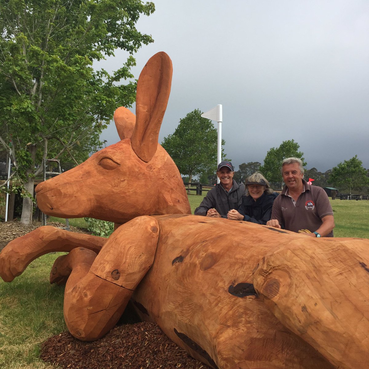 BlythTait's tweet photo. Incredible XC fences at Wallaby Hill Horse Trials. Works of art https://t.co/hyXHJ5oEqz