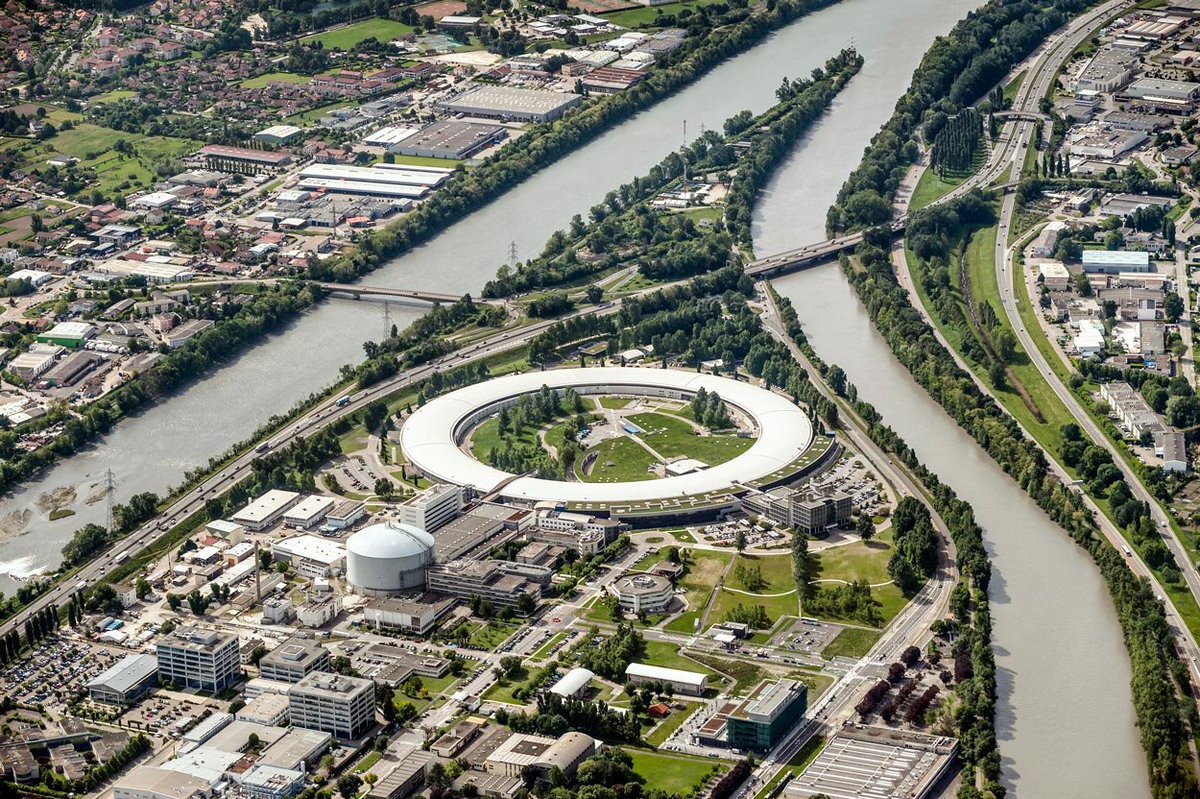 STFC_Matters's tweet photo. The @esrfsynchrotron is celebrating its 30th anniversary today. STFC manages the UK subscription to the facility, allowing hundreds of users from the UK make use of the world’s most intense X-ray source every year https://t.co/XyIlew4Pxc #ESRF30 https://t.co/Cy0rVnXoft