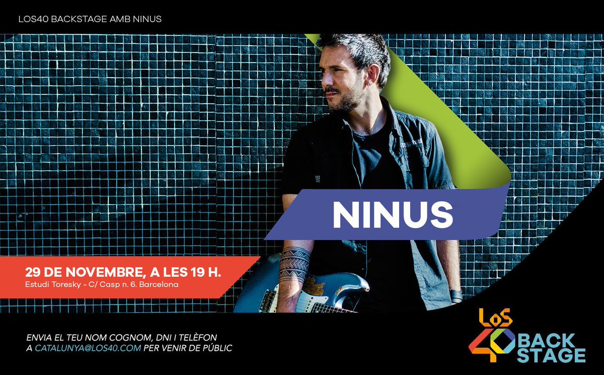 Aquest dijous a les 19h al c/Casp, 6! Envia mail a catalunya@los40.com donant el teu nom, dni i telf! És gratuït! Va, veniu que m'encantarà veure-us-hi!! @Los40Catalunya @SergiSanchezDJ <a href="/musicaglobal/">Música Global</a>