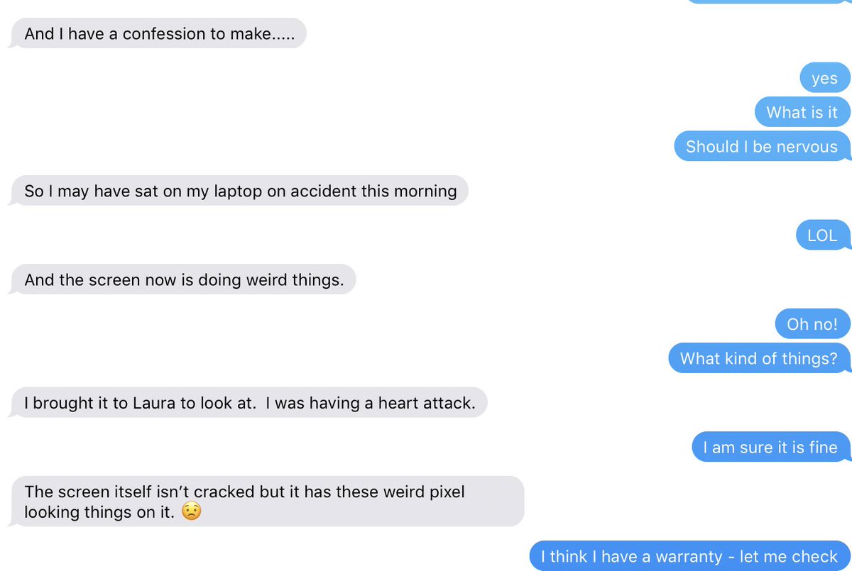 NikoleBlanch19's tweet image. Now this is a first for a text received #edtech #techhelpdesk #technology Always buy the #warranty #squadetrade Thank you @amazon for making that easy!