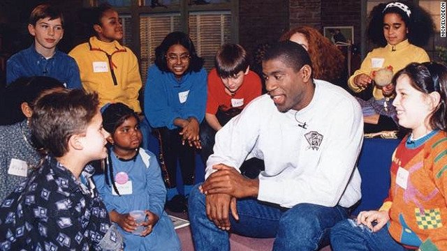 The_Healthscape's tweet photo. where he discussed his diagnosis with young children. Some students wondered about whether such a conversation was age appropriate, and then we watched a clip where Magic spoke with a child living with HIV. Really helped to illustrate the importance of working through stigma 8/9 https://t.co/W5bSbLmwZX
