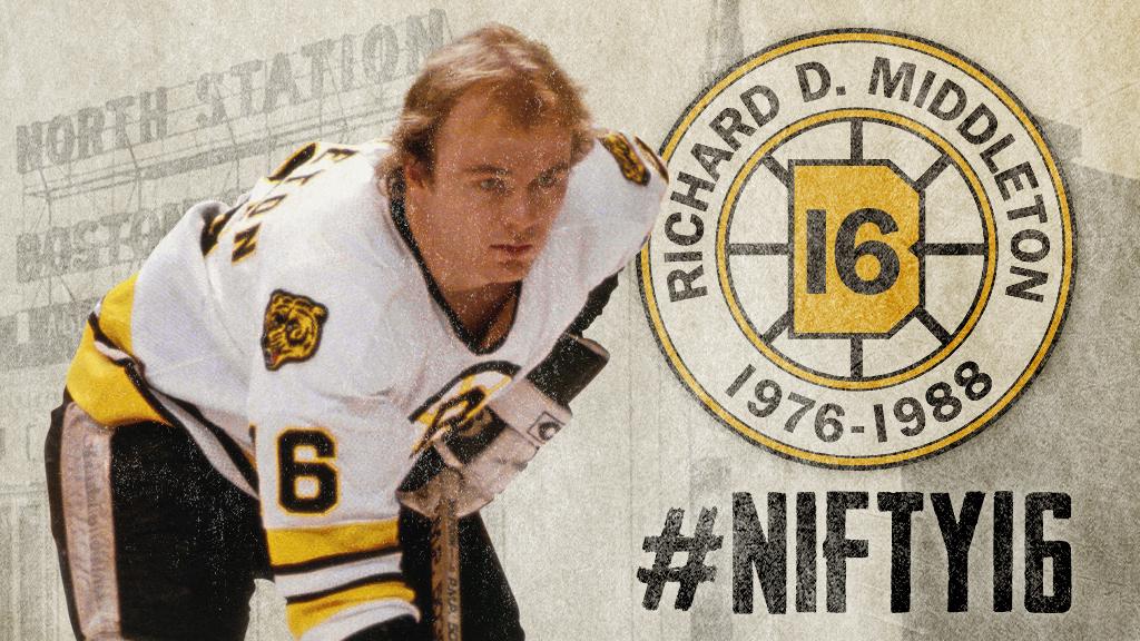 17 Rick Middleton Boston Bruins Legend
