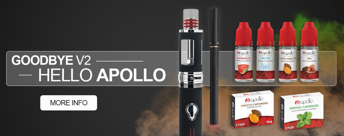 If you were a V2 customer and are now asking yourself, where can I buy e-cigs that are identical with V2 cigs? – well you are in luck! 😀
👉 Apollo Extreme kit are identical to V2 Cigs kits. Apollo 50/50 e-liquids will work in the V2 Standard tanks. buff.ly/2TRKLum
