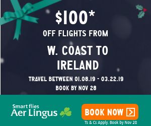 IrelandWeek (@irelandweek) on Twitter photo Our partners <a href="/AerLingus/">Aer Lingus</a> have asked us to remind you that you still have a day to avail of this very special offer.
Check out Aer Lingus’ Black Flyday Sale! Fly from Los Angeles (LAX) to Dublin Ireland
Please use this link: bit.ly/2QQJRfw Our partners <a href="/AerLingus/">Aer Lingus</a> have asked us to remind you that you still have a day to avail of this very special offer.
Check out Aer Lingus’ Black Flyday Sale! Fly from Los Angeles (LAX) to Dublin Ireland
Please use this link: bit.ly/2QQJRfw