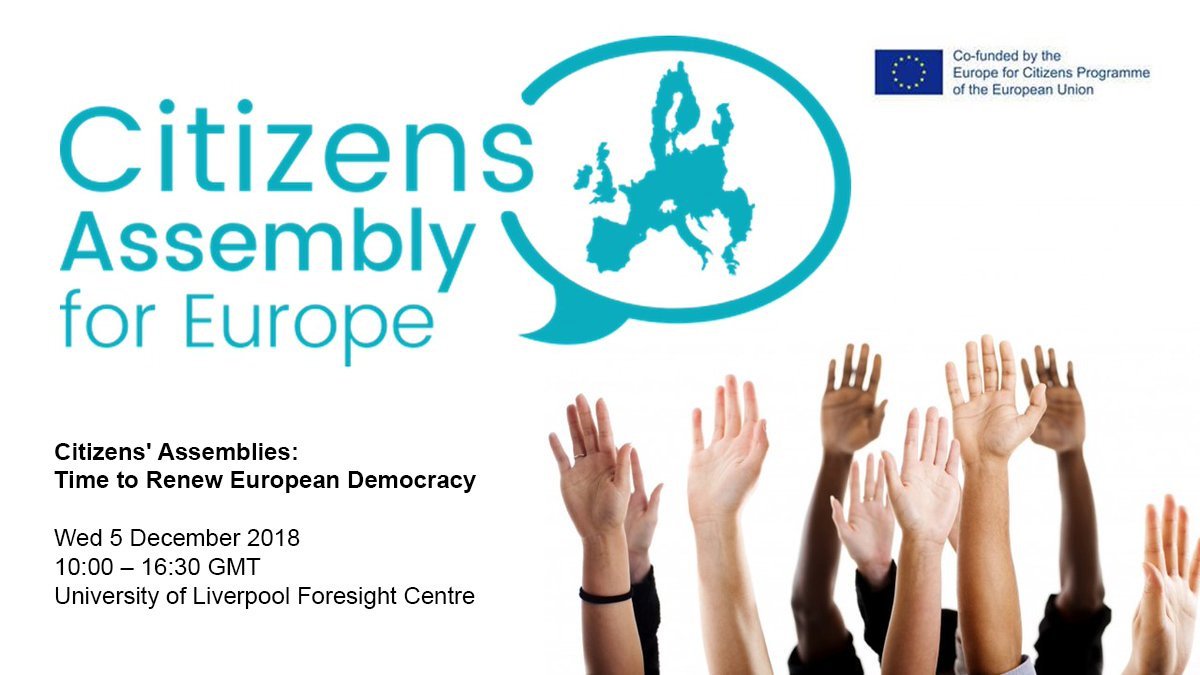 JamesOrgan9's tweet image. Thanks to partners that made possible #careforeurope project and EP event today @DemNetHungary @wemoveEU @EuroAlterIT and Declic Romania. Look forward to seeing you and citizen assembly project participants in Liverpool next week. Time for citizens assemblies in the EU?