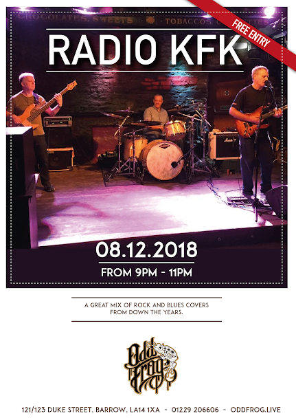oddfroglive's tweet photo. NEXT SATURDAY: Pete Kassell's RADIO KFK return to Odd Frog for a set of Rock, Blues Rock &amp; Indie covers. FREE ENTRY ALL NIGHT #radiokfk #oddfroglive #livemusicvenue https://t.co/aDH3Y4E2BA