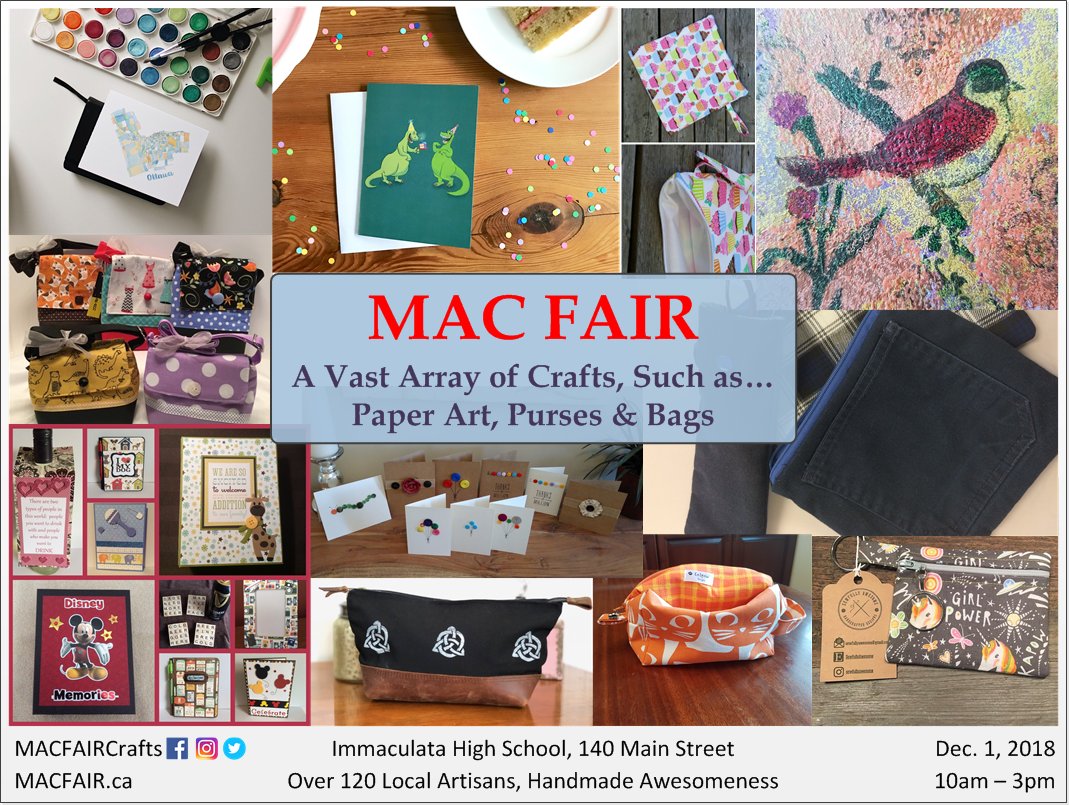 MACFAIRCrafts's tweet photo. #MACFAIR  #SupportLocal #SupportHandmade #whyMAC  @ImmaculataOCSB https://t.co/iWaPvjlzba
