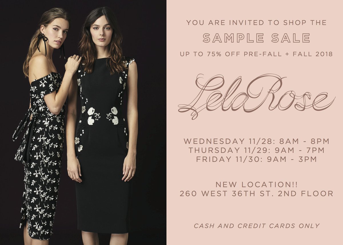 Don't miss our Sample Sale starting tomorrow - Up to 75% OFF!