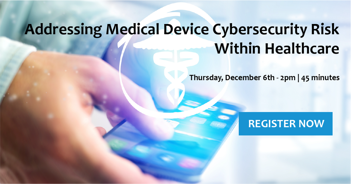 RsamGRC's tweet photo. Healthcare’s latest cyber-attack target? Medical devices. Join Rsam and @Forrester on December 6th at 2pm ET/11am PT to learn about risk categories, threat actor motivations, and how to reduce your medical device risk exposure. Register https://t.co/e2uf9GO9gI #GRC #RsamWebinars https://t.co/COgXPY5lqQ