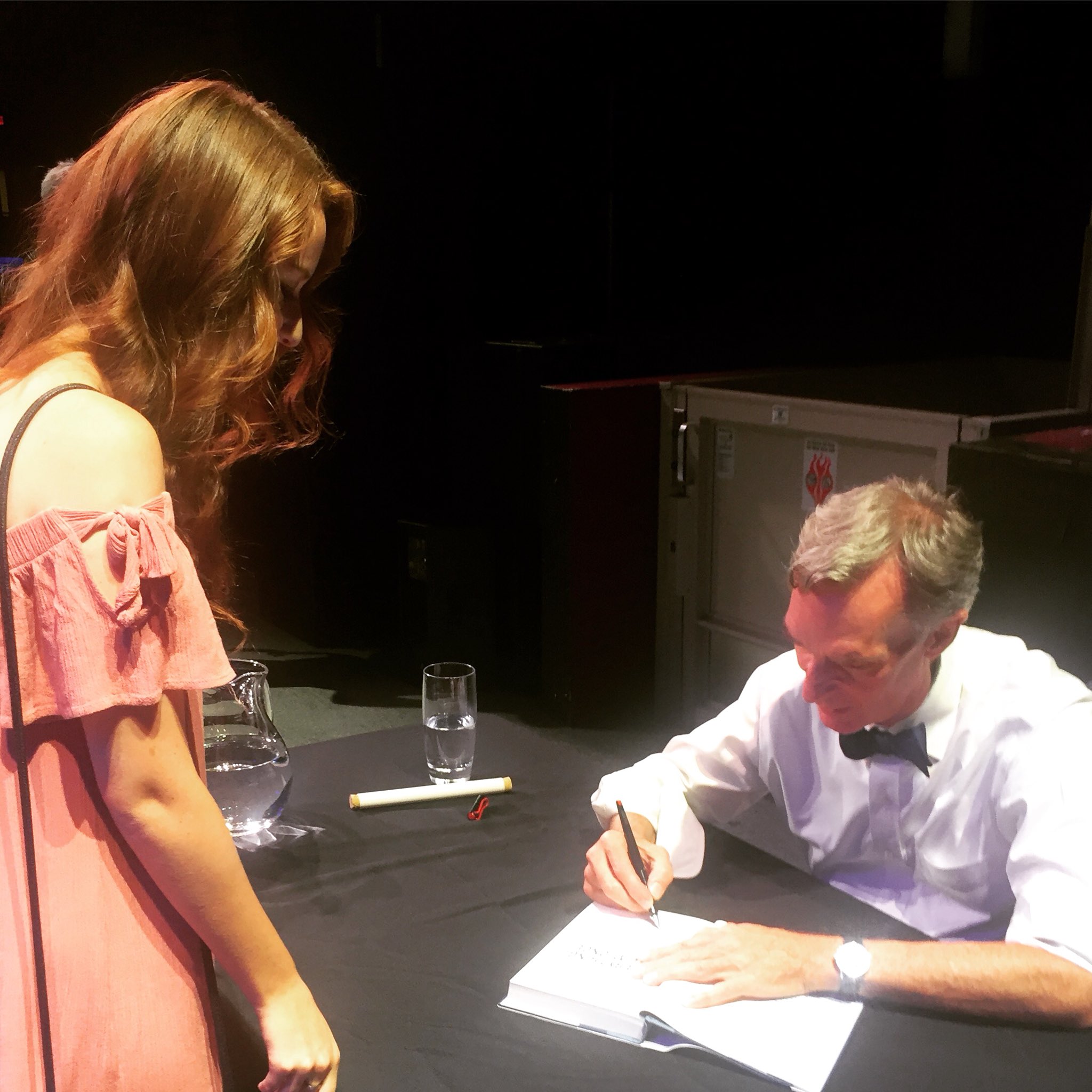 In honor of Bill Nye s bday here s a pic from the 5th time I met him. Happy birthday to the loml   