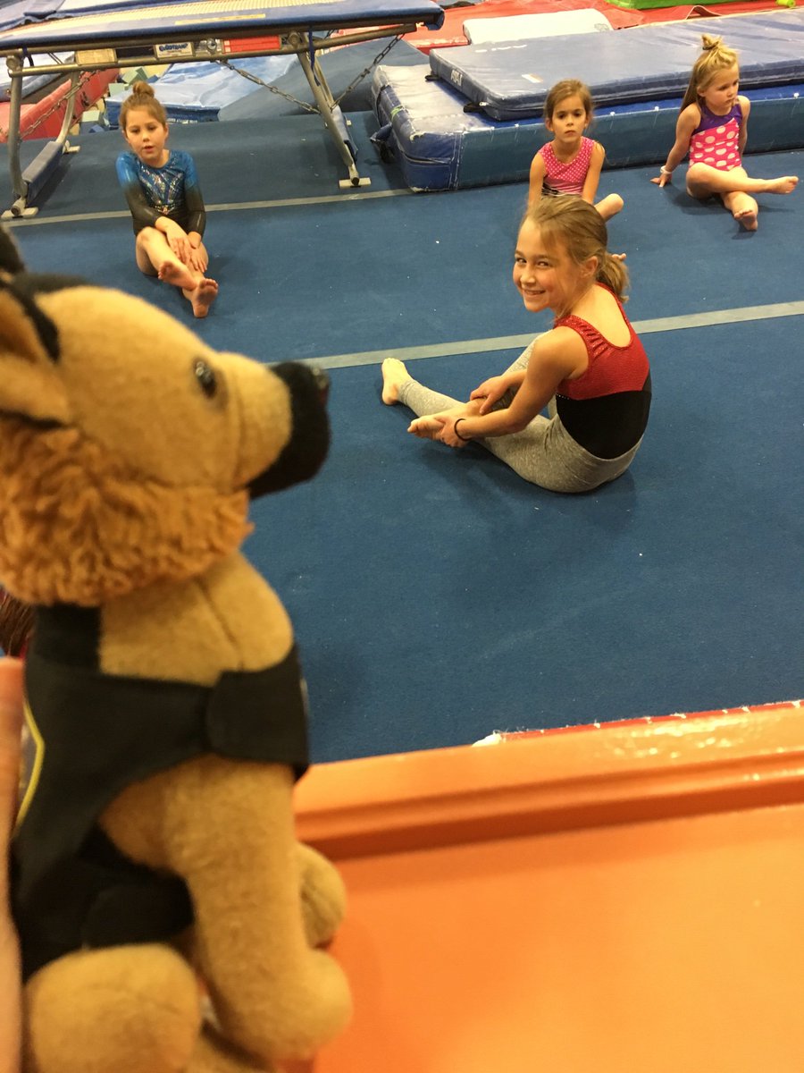 Rocky is enjoying gymnastics tonight! @Baucom_PhysEd <a href="/PrincipalBrian/">Brian Saunders</a> @APBias1 <a href="/ApexPolice/">Apex Police Department</a> <a href="/ChiefLetteney/">Chief John Letteney</a>