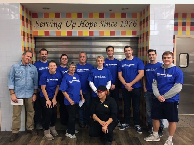 In light of #GivingTuesday, we'd like to thank <a href="/BankofAmerica/">Bank of America</a>, along with Frank Murphy and his team of volunteers from Merril Lynch of Mount Laurel, for presenting a $20,000 donation to Cathedral Kitchen! We are grateful for their commitment to our community. #BofAVolunteers