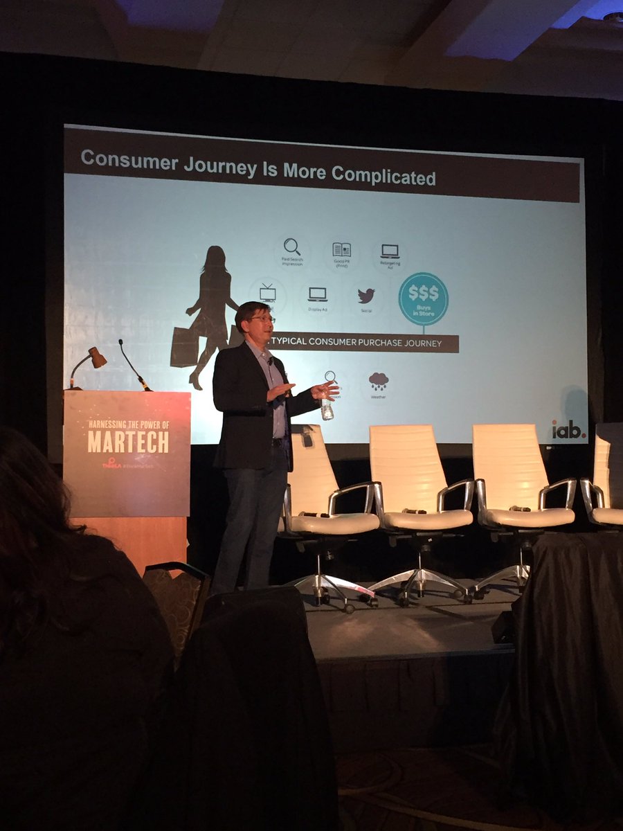beaconpowered's tweet photo. “[It’s important] to make sure you are with that customer as they move through different touch points...using data allows you create that story over time” - Patrick Dolan, President @iab #ThinkMartech #thinkla https://t.co/4G72xAT8Uc