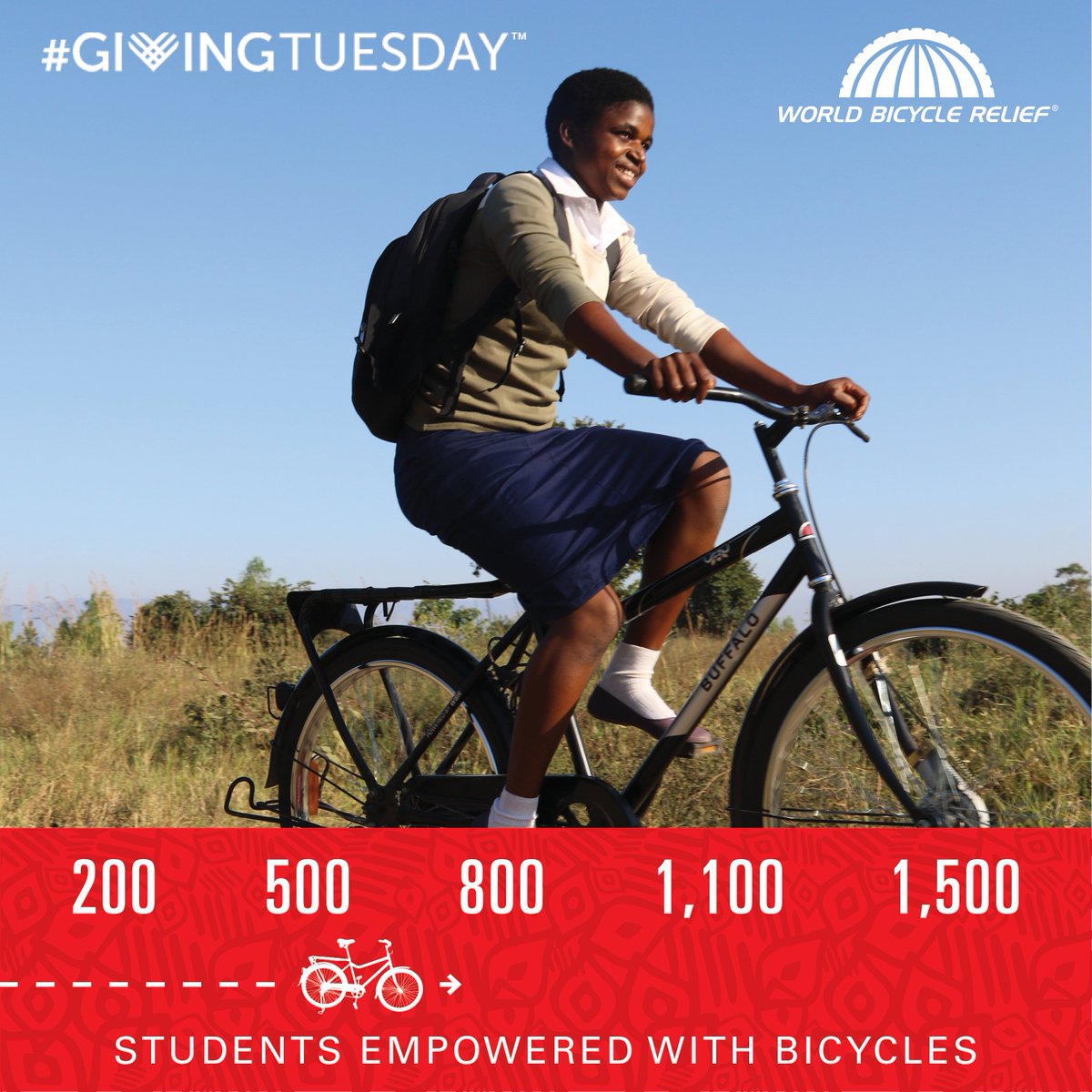 We're rolling toward our #GivingTuesday goal, but there's still time left to make your contribution GO twice as far with our 1:1 match! wbr.bike/2TWmAee #GiveGO