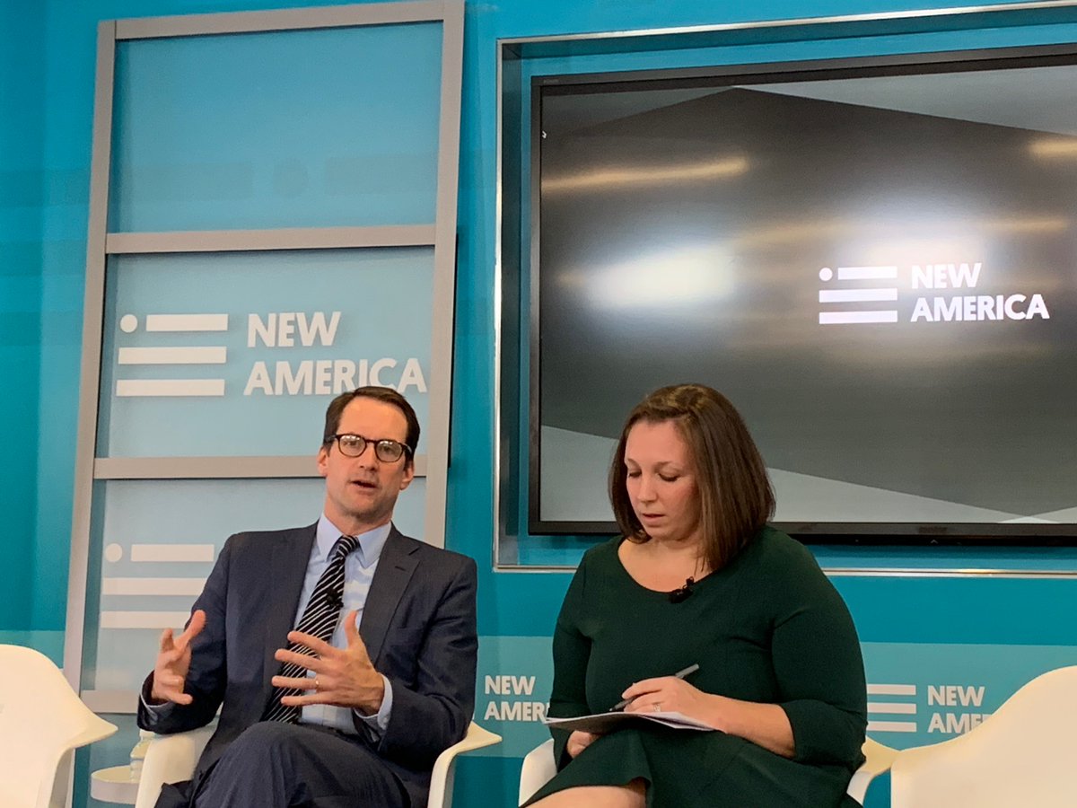 OTI's tweet photo. To wrap up our #CryptoSaves event: Congressman Himes (@jahimes) & @OTI's @Robyn_Greene discuss the important role of #encryption in national & economic #security. Watch livestream here: https://t.co/oUxYkvxCRJ https://t.co/h1Z8r0ajtJ