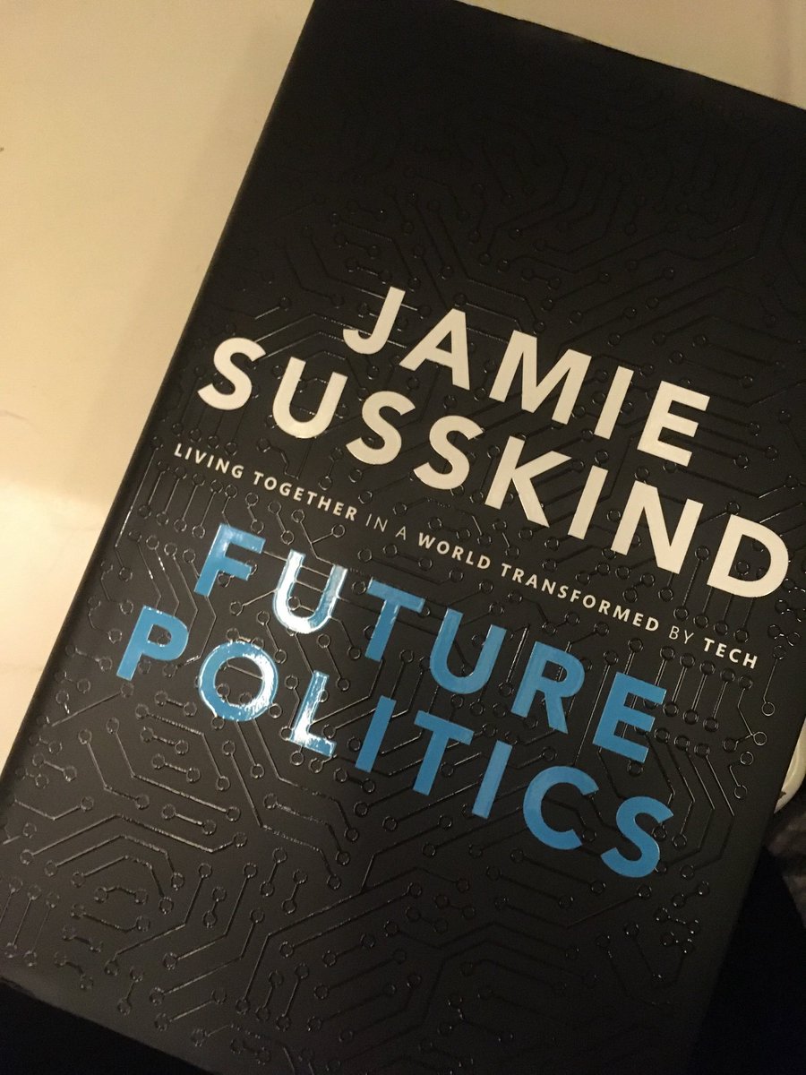 SOshlys's tweet photo. Truly thought provoking lecture from @jamiesusskind tonight focusing on the potential impacts of #technology on #power #freedom #democracy & #justice Looking forward to reading the book #AML2018 https://t.co/ELwIvYqxHl