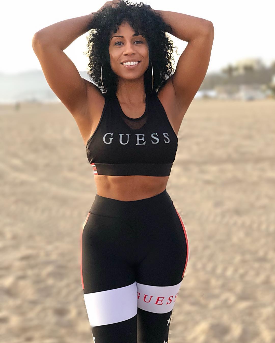GUESS on X: Boss babe 💪🔥 @LouLouGonzalez in the @guess x @amandacerny  Activewear Collection #LoveGUESS    / X