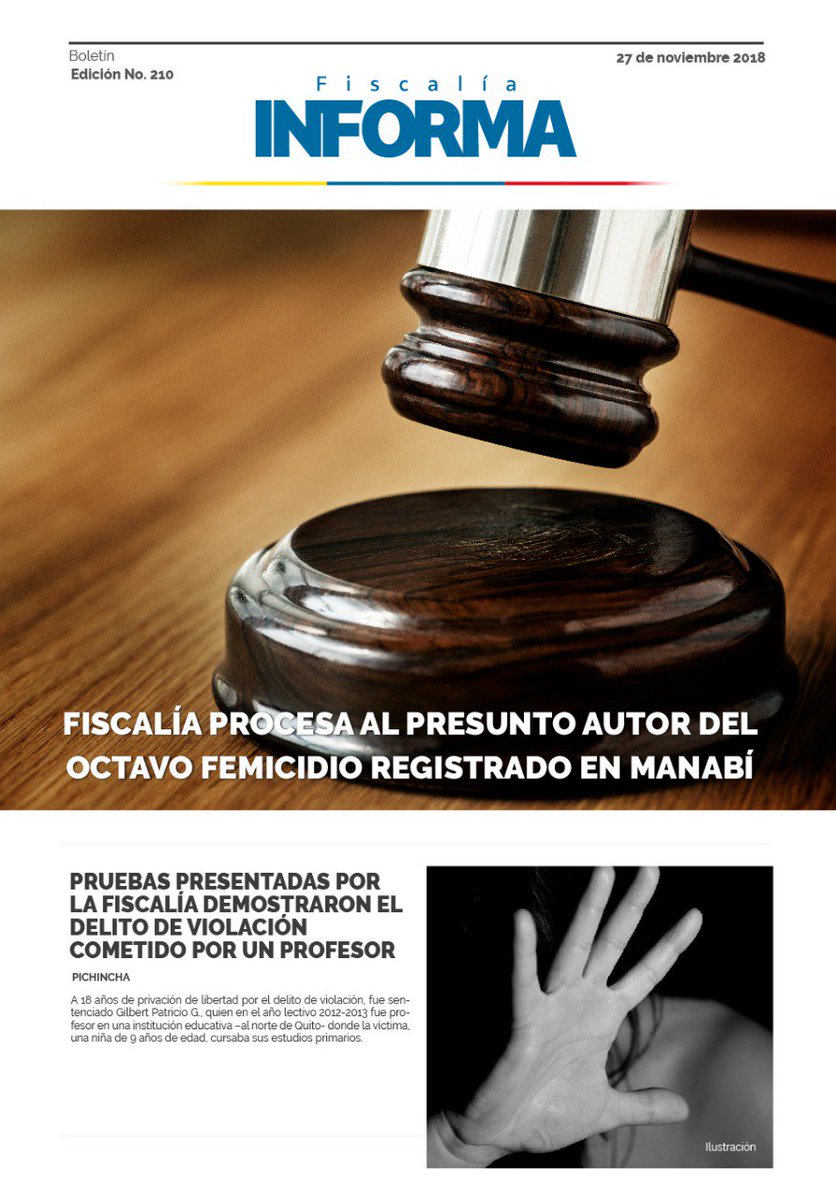 FiscaliaEcuador's tweet photo. [FISCALÍA INFORMA] Fiscalía procesa al presunto autor del octavo femicidio registrado en Manabí. Conoce más casos a nivel nacional. ➡ https://t.co/jRdJpdiIve https://t.co/RTmyrbNqDP